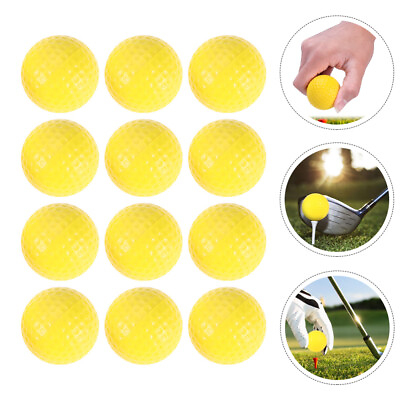 #ad 12 Pcs Golf Foam Ball Exercise Balls Outdoor Floating Range Major $11.29