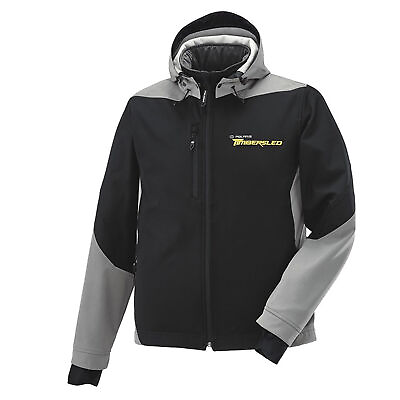 #ad Polaris Black Mens Softshell Jacket with Timbersled Logo Waterproof Fleece $37.73