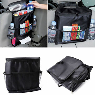 #ad Car Auto Seat Back Multi Pocket Storage Bag Organizer Holder Travel Hanger Black $7.99