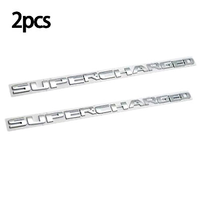 #ad 2X Supercharged Emblem Universal 3D Badge Super Charged Logo Nameplate Sticker $16.98