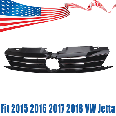 #ad For 2015 2016 2017 2018 Volkswagen VW Jetta Front Bumper Chrome Grille Grill $40.39