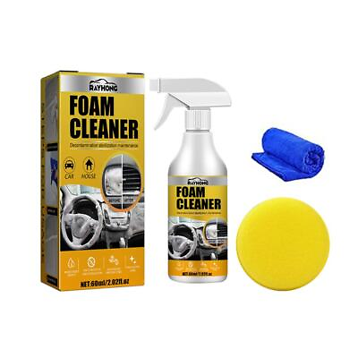 #ad Car Interior Foam Cleaner Seat Headliner Dashboard Waterless Stain Removal Spray $8.27