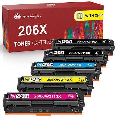 #ad Toner Compatible For HP 206A W2110A 206X W2110X MFP M283fdw Pro M255dw M282 Lot $24.90