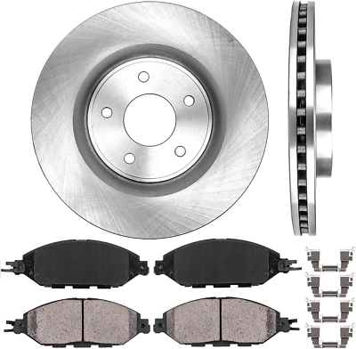#ad Callahan Front Brake Disc Rotors and Ceramic Brake Pads Hardware Brake Kit for $207.99