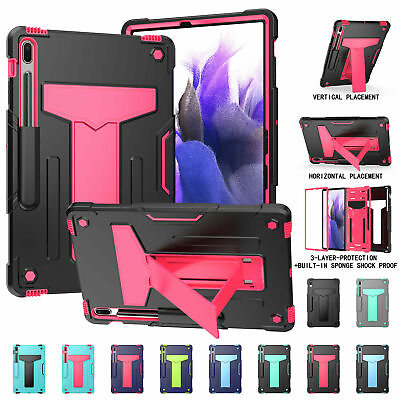 #ad For Samsung Galaxy Tab S7 FE S7 Plus 12.4 Shockproof Kickstand Case Hybrid Cover $14.99