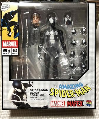 #ad Re release MAFEX No.147 Spider Man Black Costume COMIC Ver. PSL Free Expedited $125.00