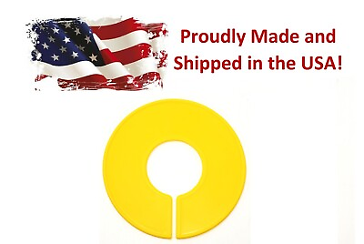 #ad Yellow Round Plastic Blank Rack Size Dividers Multi pack $24.99