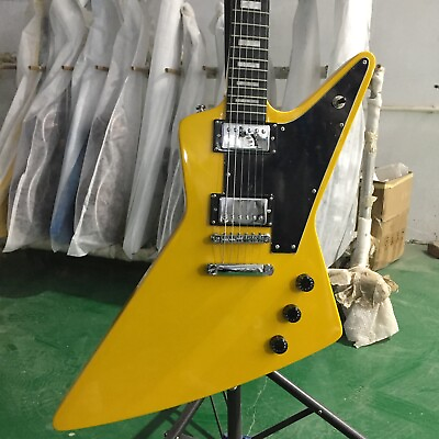 #ad Yellow Body Explorer Electric Guitar Mahogany Body T O M Bridge Chrome Hardware $243.85