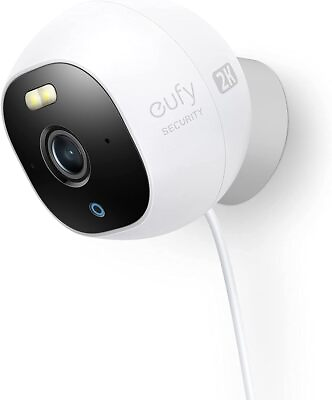 #ad eufy 2K Outdoor Security Camera Spotlight Color Night Vision IP67 32GB SD Card $50.99