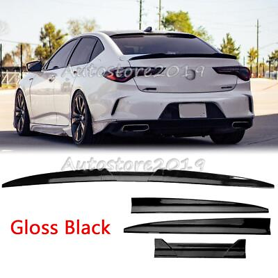 #ad For Acura ILX 2013 2022 Gloss Rear Roof Lip Spoiler Tail Trunk Wing Adjustable $39.95