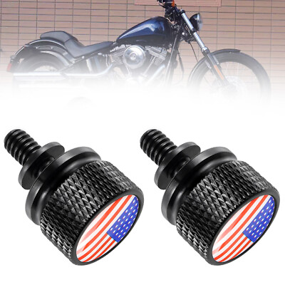 #ad Knurled Fender Seat Bolt ‎Motorcycle Fit For Harley Sportster Dyna Touring CVO $7.46