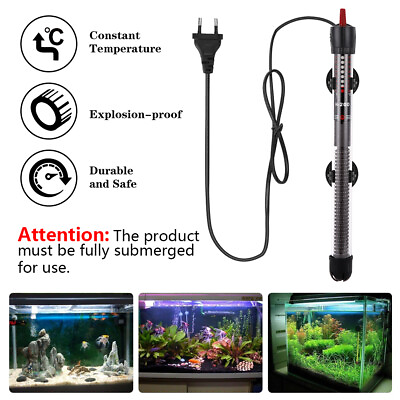 #ad 50W Aquarium Water Heater Anti Explosion for Tropical Fish Tank Submersible $9.95