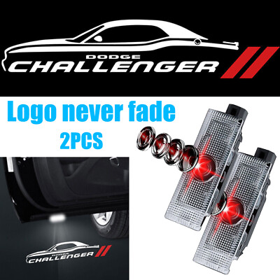 #ad 2x Dodge Challenger LED Ghost Laser Projector Door Light For Dodge Challenger $20.88