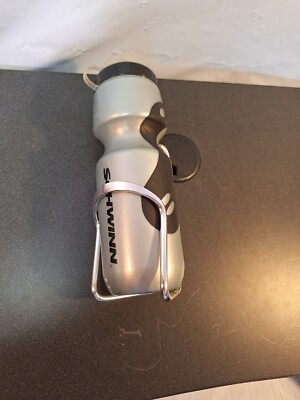 #ad Schwinn BPA Free Water Bottle 23oz Bottle with Cage For Bike. No Slip G $20.00