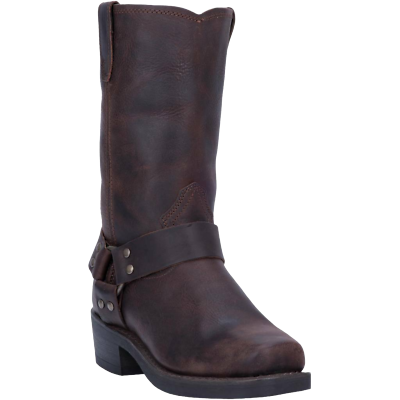 #ad Dingo Men#x27;s Dark Brown Dean Leather Harness Boots DI19074 BN62 $144.95