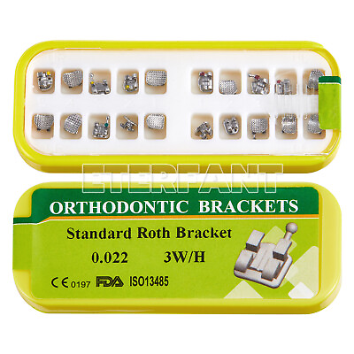 #ad 20PCs ETERFANT Dental Ortho Bracket Braces Metal Standard Roth 022 3Hooks US $6.42