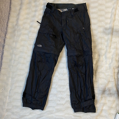 #ad The North Face Womens M 30X29 Convertible unisex water wind proof pants Black $21.60