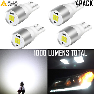#ad 4PCS R5W 168 4 LED WHITE Interior Map Light Bulb Parking Side Marker Tail Light $12.98
