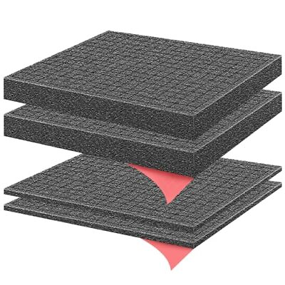 #ad 4 Pcs Pick Apart Foam Insert 2 Size Pluck Pre Cube Sheet Foam for Tool Box $14.35