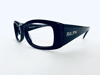 #ad Ralph Lauren Black Thick Rectangular Acetate Eyeglasses RA5021 501 81 54 16 130 $65.00