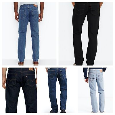 #ad Levis 505 Jeans New Mens Regular Fit Straight Leg New $54.92