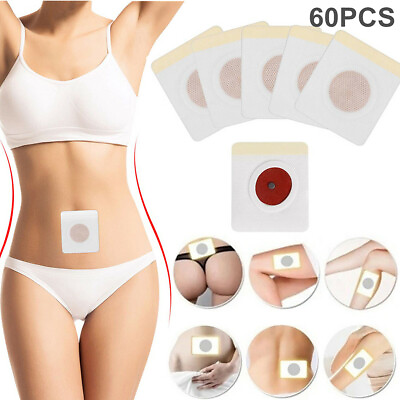 #ad 60PCS Slim Patch Weight Loss Slimming Diets Pads Detox Burn Fat Adhesive US $9.36