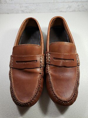 #ad COLE HAAN MENS C08952 AIR GRANT DRIVING LEATHER PENNY LOAFER SHOES SIZE 9 1 2M $32.99