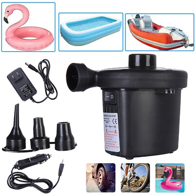 #ad 3 in 1 Electric Air Pump for Intex Inflatable Air Mattress Bed Boat Couch Pool $8.99