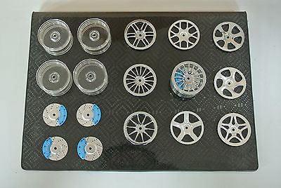 #ad 1 10 scale 40 PIECE 26MM WHEEL SET WITH ALUMINUM BRAKE DISC WHEEL COVERS $34.95