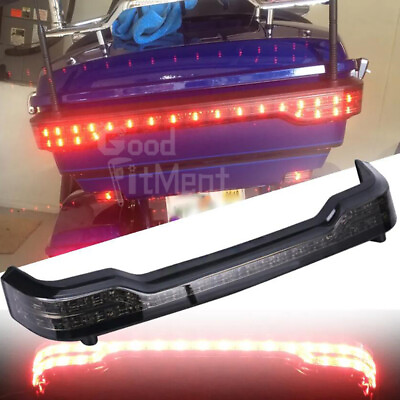 #ad For Harley Electra Glide Trunk Box Tour Pak Light Bar SMOKED LED Red Indicators $69.87