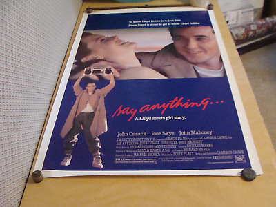#ad ORIGINAL RELEASE Rolled Movie poster: SAY ANYTHING JOHN CUSACK 1989 $133.06