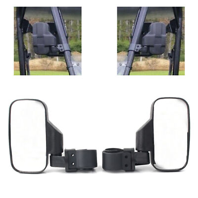 #ad UTV ATV Roll Bar Rear View Side Mirrors 1.75quot; 2quot; Fit Polaris RZR Yamaha Rhino $54.05