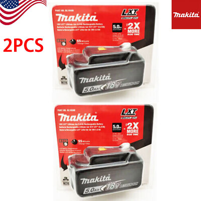 2PACK Makita BL1850B 2 18V Battery 5.0Ah LXT Li Ion Battery Brand New xr $96.49