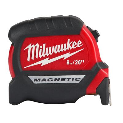 #ad Milwaukee 8M 26Ft Compact Magnetic Tape Measure $19.99