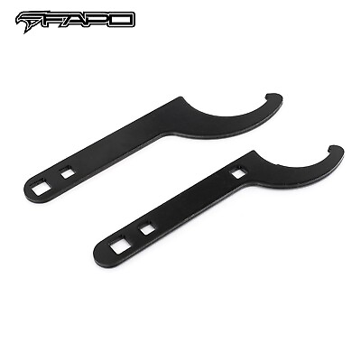 #ad FAPO 2 PCS of Universal Coilover Adjustable Tool Spanner Wrench Black $11.69
