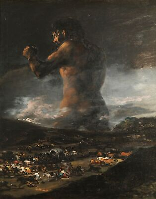 #ad The Colossus Francisco Goya art painting print $7.99