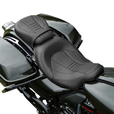 #ad For Harley Touring CVO Road Street Glide 2009 2023 Driver Passenger Pillion Seat $83.50