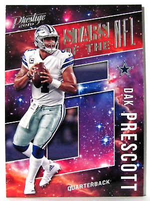 #ad 🏈 2018 Prestige Dak Prescott Stars of The NFL Insert Card #ST DP Cowboys $1.49