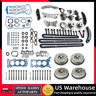 #ad Head Gasket Bolts Timing Chain Kit Fits 2009 2015 Chevrolet GM Buick Saturn 3.6L $409.98