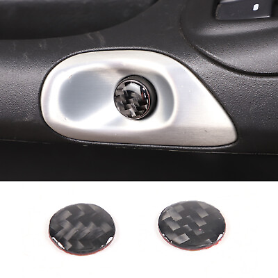 #ad Carbon Fiber Interior Door Button Tirm Sticker Fits Corvette C6 2005 2013 $10.99