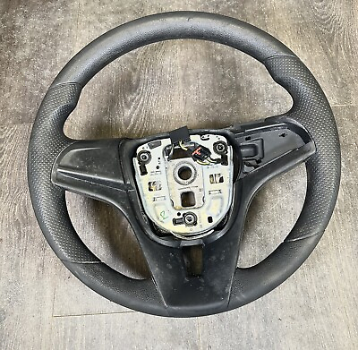 #ad ⭐️2011 2016 Chevy Cruze Steering Wheel Black Rubber OEM $40.00