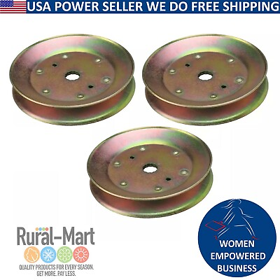 #ad 3PK Spindle Pulley For Craftsman Fits Husqvarna 153535 129861 173436 177865 5321 $18.01