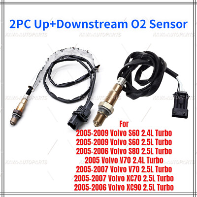 #ad 2PCS O2 Oxygen Sensor Front amp; Rear For 05 06 Volvo S60 S80 V70 XC70 XC90 2.5L $67.75