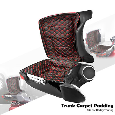#ad Motocycle King Tour Pack Liner Red Stitching Fit For Harley Touring Glide 14 up $62.69