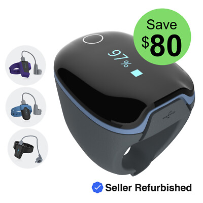 #ad Refurbished O2Ring Visual Oxygen SleepU Checkme O2 Max Pulse Oximeter Bluetooth $99.99