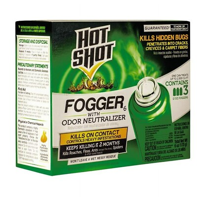 #ad Bug Bomb Indoor Pest Control Fogger Kill roaches Spiders Flies Fleas Killer 3pcs $13.45