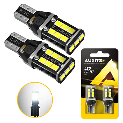 #ad Lot 2 20 Backup Reverse Lights 921 912 T15 W16W LED 6000K White Bulb 15E USA EDO $39.99