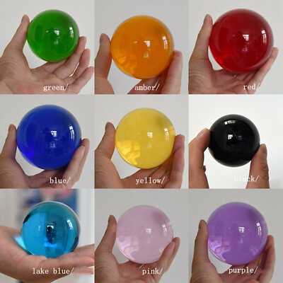 #ad Rare 50mm Multi Color Natural Magic Healing Crystal Ball Sphere Quartz Balls $13.95