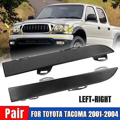 #ad For Toyota Tacoma 2001 2004 Front Bumper Grille Headlight Filler Trim Panels Ebt $10.09
