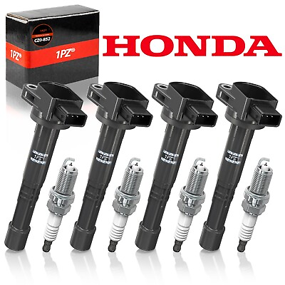 #ad 4 Ignition Coil Pack Honda CR V Civic Element Acura CSX 2.0 2.4 l4 02 11 UF311 $75.59